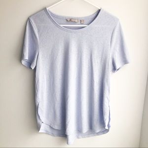 Light blue Athleta T-Shirt side slits 
medium
